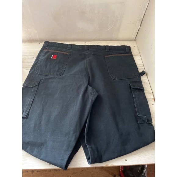 Wrangler Riggs Workwear black carpenter work pants size 44x32 - Picture 2 of 7
